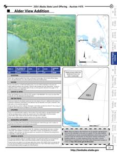 N[removed]Alaska State Land Offering - Auction #475 Southeast AK