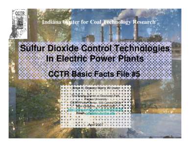 Microsoft PowerPoint - Basics # 5, Sulfur Dioxide Controls, Apr3, 2007.ppt