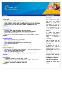 HEADLINES  No. 9 – May 2013 Dear Reader,  EUEI PDF News