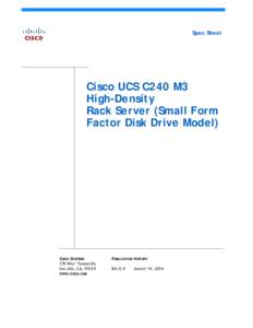 Spec Sheet  Cisco UCS C240 M3 High-Density Rack Server (Small Form Factor Disk Drive Model)