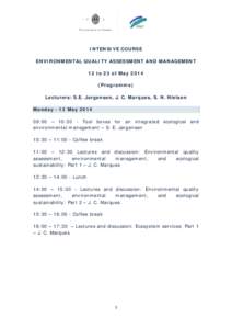 Microsoft Word - Course Environmental Quality Assesment Management 2014