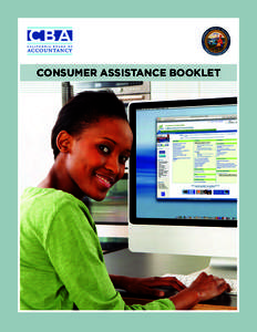 CBA Consumer Assistance Booklet - California Board of Accountancy