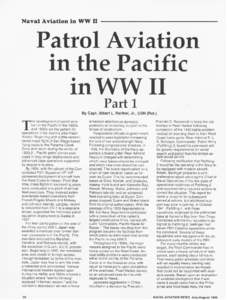 Patrol Aviation in the Pacific in WW II Part 1  a