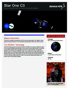 Star One C3  Hybrid C-band and Ku-band Commercial Communications Satellite GEO Communications