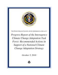 Microsoft Word - FINAL Interagency Climate Change Adaptation Progress Report Oct 13