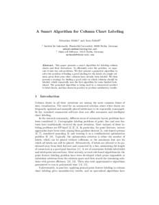 A Smart Algorithm for Column Chart Labeling Sebastian M¨ uller1 and Arno Sch¨odl2 1  Institut f¨