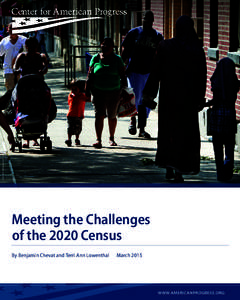 AP PHOTO/BEBETO MATTHEWS  Meeting the Challenges of the 2020 Census By Benjamin Chevat and Terri Ann Lowenthal