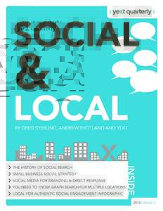 Inside Social & Local Introduction: Local Is Going Social.................................................. 3 Past and Future of Social Search...................................................... 4 Small Businesses and