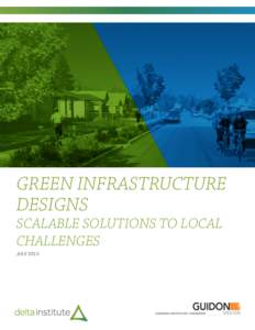 GREEN INFRASTRUCTURE DESIGNS SCALABLE SOLUTIONS TO LOCAL CHALLENGES JULY 2015