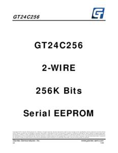 GT24C256  GT24C256 2-WIRE 256K Bits Serial EEPROM