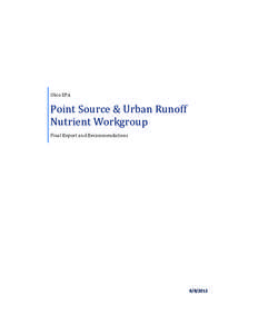 Point Source & Urban Runoff Nutrient Workgroup