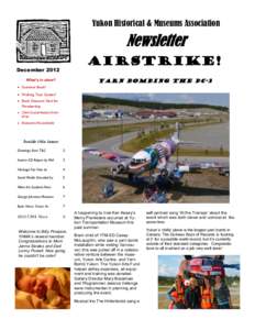 Yukon Historical & Museums Association  Newsletter AIRSTRIKE! December 2012