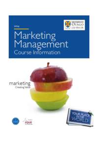 Page |2 CONTENTS INTRODUCTION WELCOME FROM THE HEAD OF DEPARTMENT WHAT IS MARKETING? CAREERS IN MARKETING