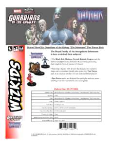 Marvel HeroClix: Guardians of the Galaxy “The Inhumans” Fast Forces Pack 
