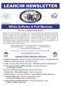 LEAHCIM NEWSLETTER Accredited Brucellosis Free  MN3