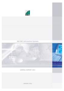 OAO RBC Information Systems  ANNUAL REPORT 2003 MOSCOW 2004