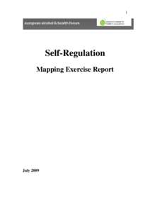 1  Self-Regulation Mapping Exercise Report  July 2009