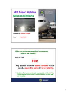 LED Airport Lighting  Federal Aviation Administration  Misconceptions