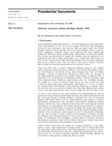 59199 Federal Register Presidential Documents  Vol. 63, No. 211
