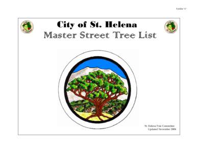Master Street Tree List - Update 2004