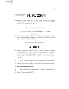 I  114TH CONGRESS 1ST SESSION  H. R. 2504