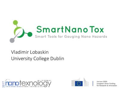 Vladimir Lobaskin University College Dublin 1  Project overview