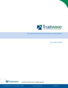 Microsoft Word - Trustwave - ATM Malware Analysis Briefing - June