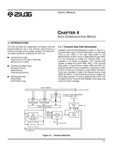 USER’S MANUAL  4 CHAPTER 4 DATA COMMUNICATION MODES