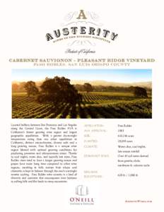 Paso Robles /  California / American Viticultural Areas / Santa Lucia Range / Paso Robles AVA / California wine / Lodi AVA / Whalebone Vineyard / Austin Hope
