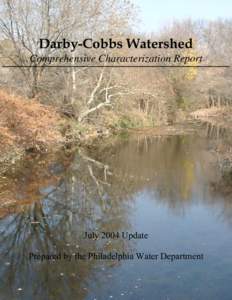 Darby-Cobbs Watershed Comprehensive Characterization Report 2003 Update