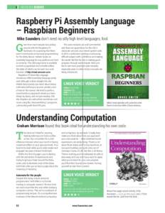 REVIEWS BOOKS  Raspberry Pi Assembly Language – Raspbian Beginners Mike Saunders don’t need no silly high level languages, fool.