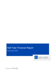 Euler Hermes_Half-Year Financial Report H1 2016 VDEF