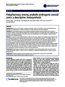 Polypharmacy among anabolic-androgenic steroid users: a descriptive metasynthesis