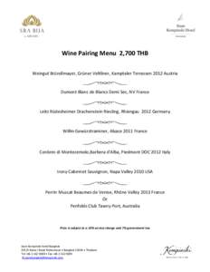 Fosters Group / Penfolds / Grüner Veltliner / Beaumes-de-Venise / German wine / Austrian wine / Beaumes de Venise AOC / Muscat / Riesling / Wine / Czech wine / Barossa Valley