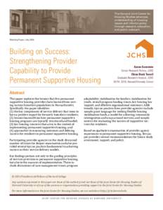 The Harvard Joint Center for Housing Studies advances understanding of housing issues and informs policy through research, education, and public outreach.