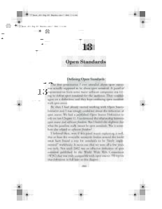 13_Rosen_ch13 Page 295 Thursday, June 17, :14 AM  13 Open Standards  Defining Open Standards