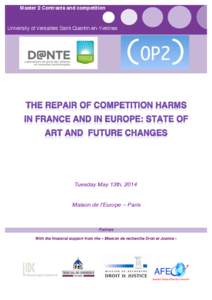 Master 2 Contracts and competition  University of Versailles Saint-Quentin-en-Yvelines Tuesday May 13th, 2014