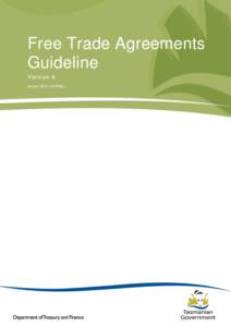 Free Trade Agreements Guideline Version 6 January[removed])  Title: Free Trade Agreements Guideline