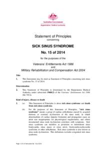 Microsoft Word - SoP[removed]of[removed]RH[removed]sick sinus syndrome - 15 January 2014.DOC