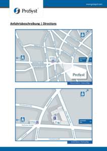 Anfahrtsbeschreibung | Directions  Übersichtskarte | General Map Anfahrtskarte | Parking Map