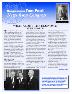 Congressman  Tom Petri News from Congress MARCH 2009