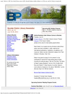 email : Webview : BPL Now: Kadir Nelson comes to BPL, Ikenobo Ikebana exhibit celebrates over 500 years, and Prof. Patricia Limerick talk