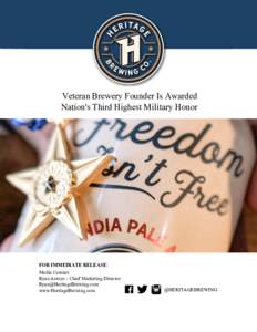 HERITAGE BREWING CO BRAND & PRODUCT UPDATE
