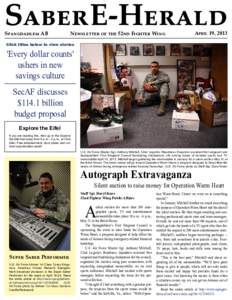 Saber E-Herald Spangdahlem AB Newsletter of the 52nd Fighter Wing  April 19, 2013