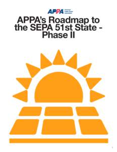 APPA’s Roadmap to the SEPA 51st State Phase II 1  Executive Summary