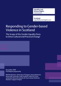 Responding to Gender-based Violence in Scotland Report.indd