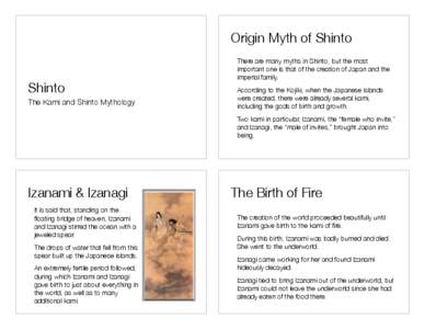 Origin Myth of Shinto  Shinto!