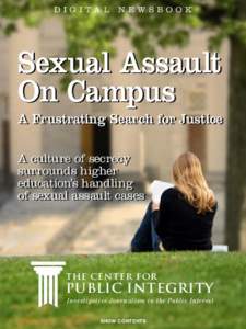 DIGI TA L  N EWSBO OK Sexual Assault On Campus