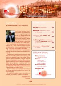 CONTENTS  EDITORIAL  The ISSI e-Newsletter in 2007 – in a nutshell  Editorial (B. Schlemmer) ............... 49