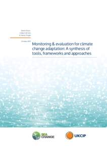 Dennis Bours, Colleen McGinn & Patrick Pringle OctoberMonitoring & evaluation for climate